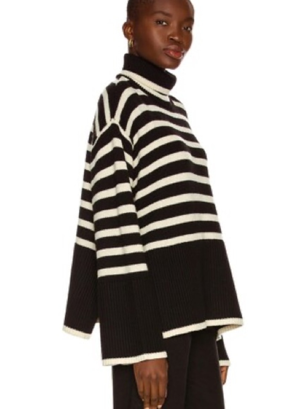 TOTEME Signature Stripe Turtleneck Sweater - Picture 2 of 7